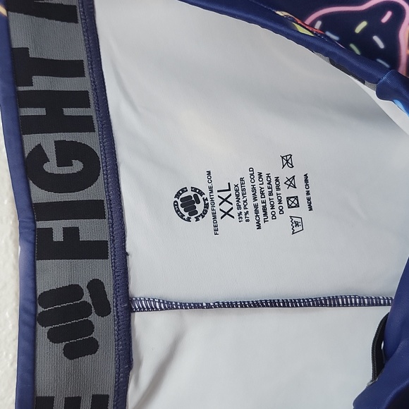 Mens Feed Me Fight Me Workout Shorts - Picture 8 of 11